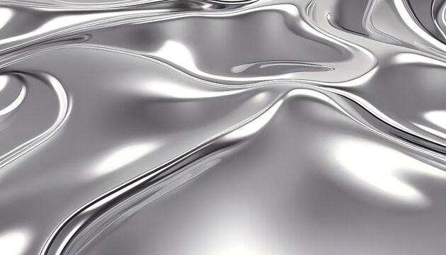 liquide m&eacute;talique argent abstrait 