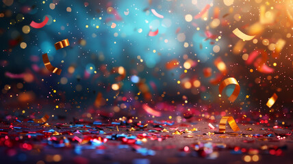 Celebrating announcement award with sparkle effect. Winner background
