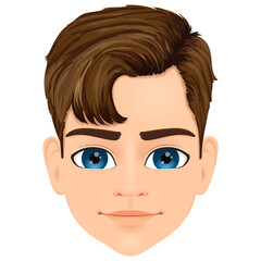 young boy with brown hair
