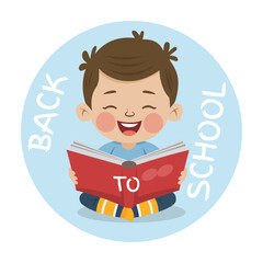 back to school cartoon  vector design