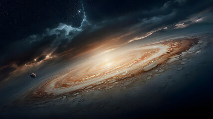 Fototapeta premium the sun rising, ai generated