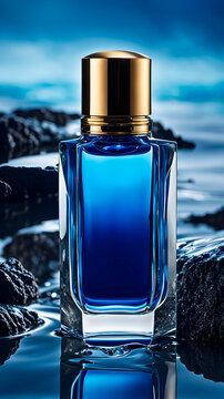Vidro de Perfume Azul