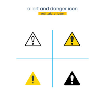allert and danger icon