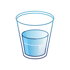 Glass of water stock illustration