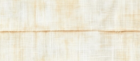 Light Beige Linen Fabric With Subtle Threads and a Boho Pattern for Textile Design Projects