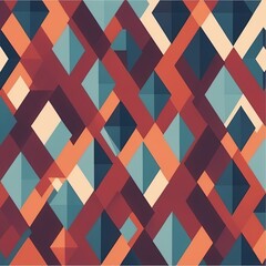 Argyle Pattern - Diamond-shaped design typically overlaid with intersecting lines.