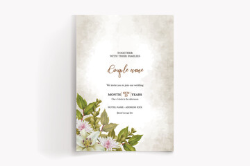 BRIDAL SHOWER FLORAL INVITATION TEMPLATE