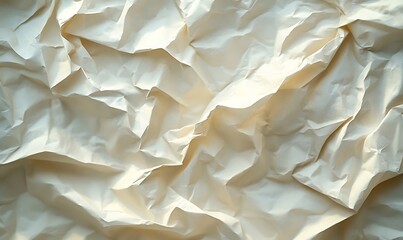 Obraz premium Background of Crumpled Paper with Wrinkles Creating Depth and Texture