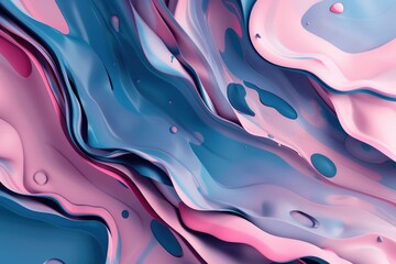Obraz premium Colorful Liquid Painting Close-Up. Beautiful simple AI generated image in 4K, unique.