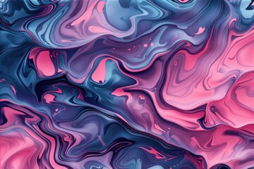 Obraz premium Colorful Liquid Painting Close-Up. Beautiful simple AI generated image in 4K, unique.