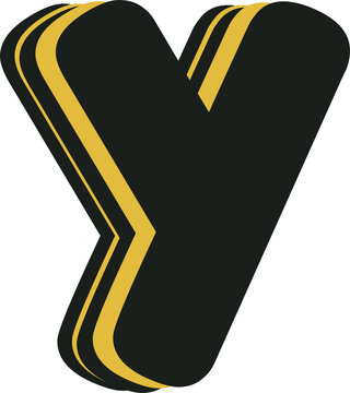 recommend clip art: Layered cartoon letter y
