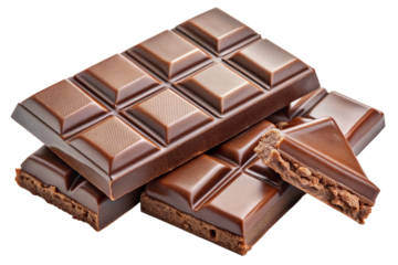 Big chocolate and small ones are each split into three parts png