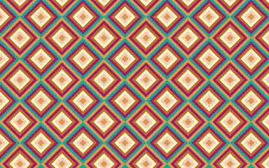 Illustration seamless pattern mosaic retro pink, orange, green color, eps file.