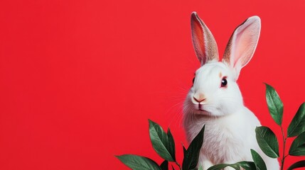 Rabbit Revolution: Promoting Environmental Awareness and Animal Rights through Minimalist Flat Illustrations