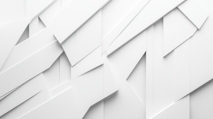 Abstract Geometric White Pattern