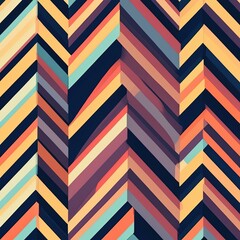 Obraz premium Zigzag Pattern - Angular, repeating lines moving up and down in a zigzag fashion.