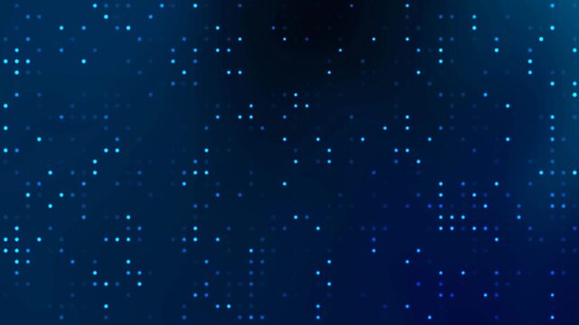 animated randomly glowing dots and fading out with subtle dark blue light