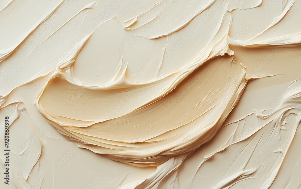 Aufkleber background with smears of foundation and creamy texture in luxurious design