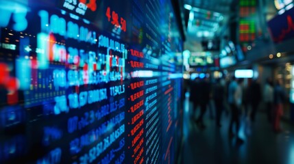 Obraz premium Timelapse of launch day stock price changes for the company