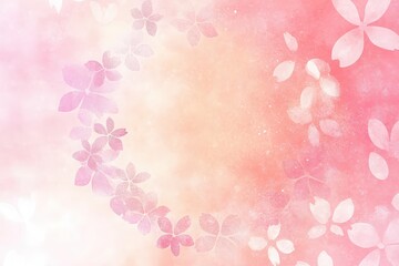 Obraz premium Romantic pink floral watercolor background
