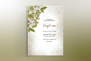 BRIDAL SHOWER FLORAL INVITATION TEMPLATE
