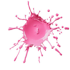 PNG Pink paint splash on a white background