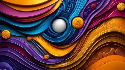 13081924 06 Abstract/Artistic: An abstract representation of the flow of knowledge, with vibrant colors and shapes symbolizing the exchange of ideas in education