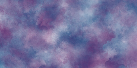 abstract Digital art painting on paper with splashes, Blue watercolor technique on watercolor paper with stains and splashes, Pastel color grainy gradient background with watercolor.	
