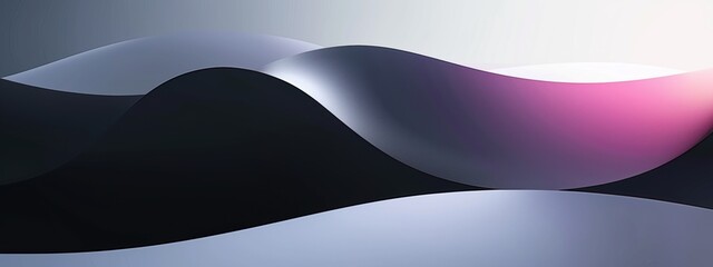 White background and gradient black background, in brand style, copy space. In modern technology style, simple design.