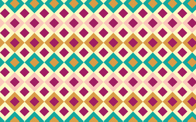 Illustration pattern  retro pink, orange, green color for background or wallpaper, carpet, fabric.