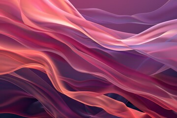 Obraz premium red fluid, silk background - 3D Render. Beautiful simple AI generated image