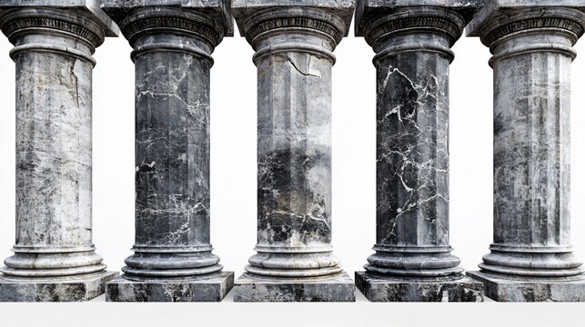 Surface and rough patterns of large building piller