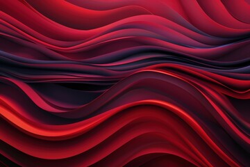 Obraz premium red fluid, silk background - 3D Render. Beautiful simple AI generated image