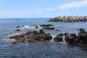 rocks in the sea