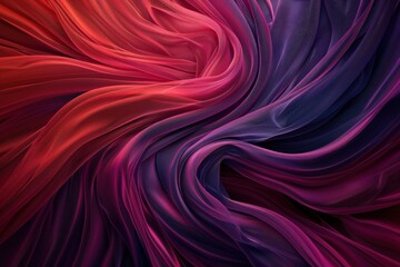 Obraz premium red fluid, silk background - 3D Render. Beautiful simple AI generated image