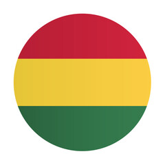 Bolivia national flag badge. Sign, emblem country identity