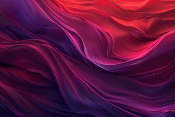 Fototapeta premium red fluid, silk background - 3D Render. Beautiful simple AI generated image