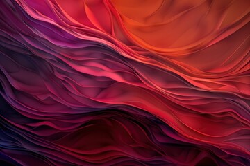 Obraz premium red fluid, silk background - 3D Render. Beautiful simple AI generated image