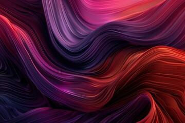 red fluid, silk background - 3D Render. Beautiful simple AI generated image