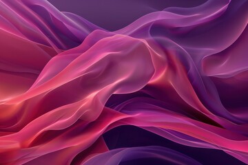 Fototapeta premium red fluid, silk background - 3D Render. Beautiful simple AI generated image