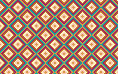 Illustration pattern  retro pink, orange, green color for background or wallpaper, carpet, fabric.