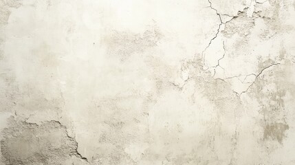 Fototapeta premium Grunge Natural Cream Loft Background. Old Concrete Wall Texture Design Paper. Clean Building Pattern Texture. Soft Polish. Rough Vintage Abstract Cracked Stone