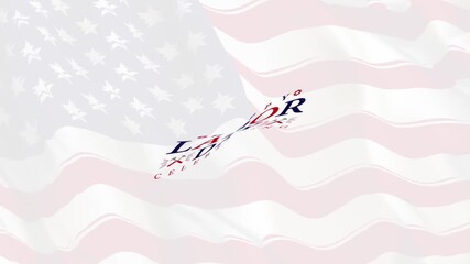 Luxury Happy Labor Day Video, Celebrating Happy Labor Day, Happy Labour Day Text, Happy Labor Day Video Animation, Rotation Happy Labor Day Text Animation For You