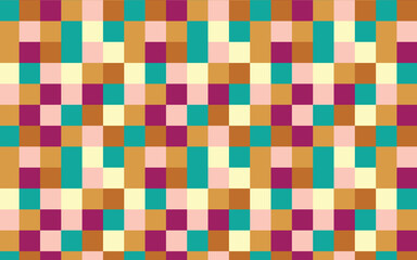 Illustration pattern  retro pink, orange, green color for background or wallpaper, carpet, fabric. png.