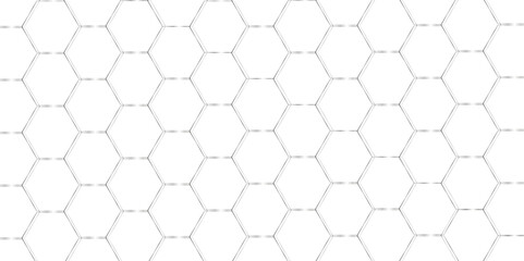 Abstract square digital grid pattern background with hexagons. modern hexagon polygonal technology vector. seamless bright white abstract honeycomb background.	
