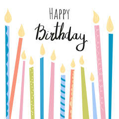 Happy birthday greeting card