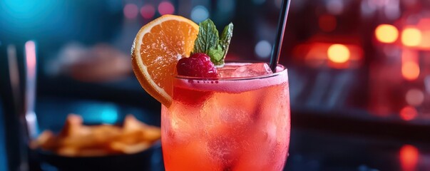 Craft cocktails, vibrant colors, creative mixology, artisanal drinks