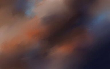 Naklejka premium light in the dark clouds digital art for card illustration decoration