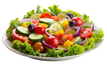 Healthy vegetable salad plate food meal png