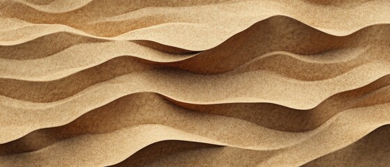 Detailed close-up of sand dune textures with subtle ridges and patterns formed by wind and natural erosion